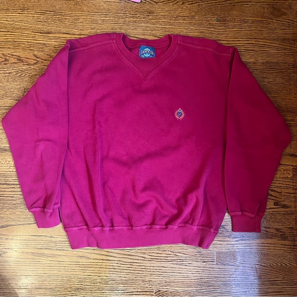 Vintage Jantzen Crewneck Sweatshirt Red Size Large - Picture 1 of 4